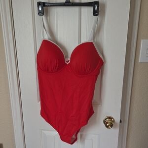 Red Women's One Piece Swimsuit